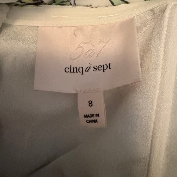 Cinq à Sept Dover Floral Halter Neck Dress Size 8 - Picture 13 of 15